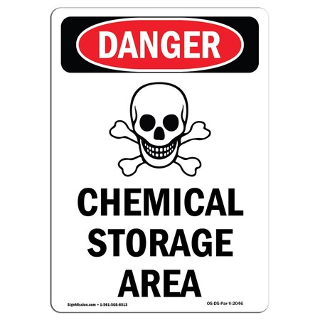 Signmission Safety Sign, OSHA Danger, 14" Height, Aluminum, 1014-V-2046, Portrait OS-DS-A-1014-V-2046